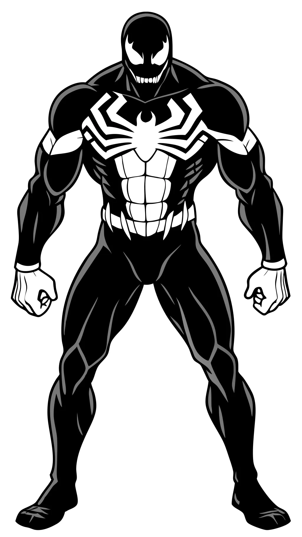 venom coloring page